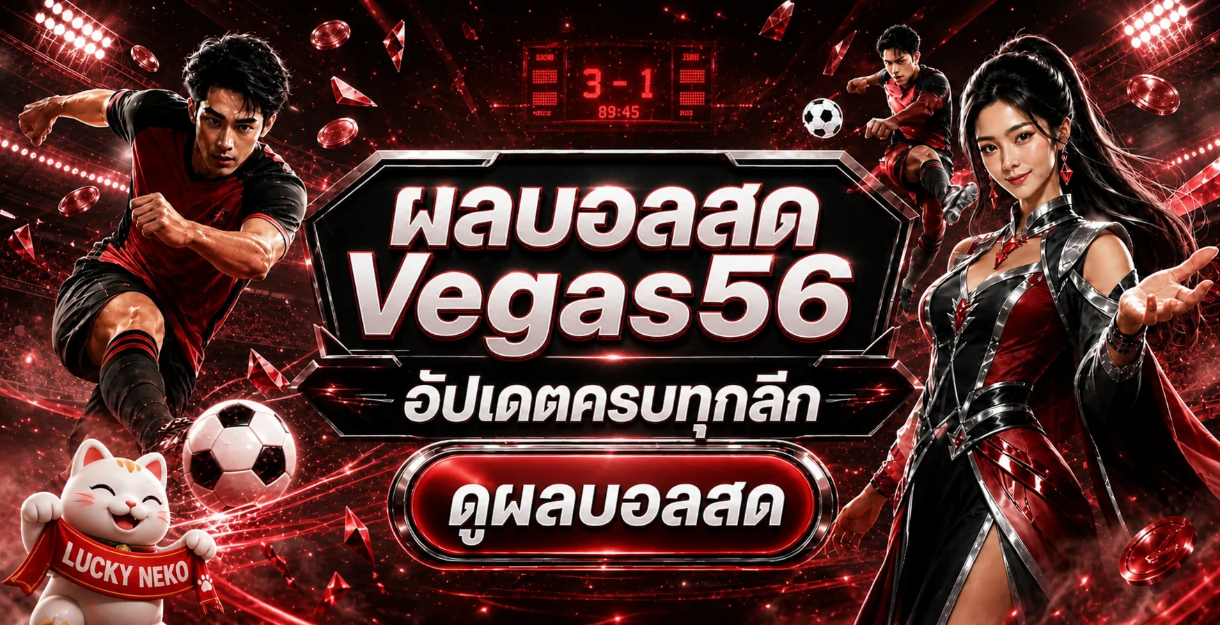 แบนเนอร์ผลบอลสด Vegas56 อัปเดตการแข่งขัน